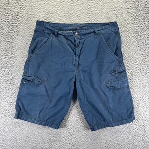 Vintage Levi's Silver Tab Shorts Men 36 Blue Cotton Cargo Utility Workwear Baggy